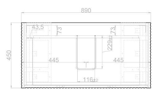 RIVA Bali Freestanding Vanity – Brown Oak Fluted | 600–1500mm