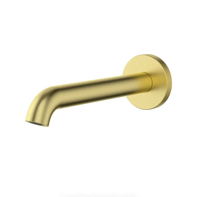 Modern brushed gold wall-mounted bathroom spout, Secasa Home tapware design