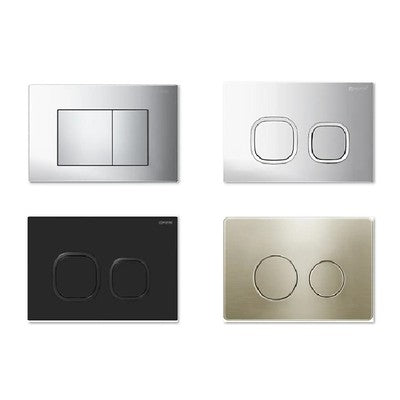 R&T Low Level Cistern Push Plates — Universal Dual Flush Buttons