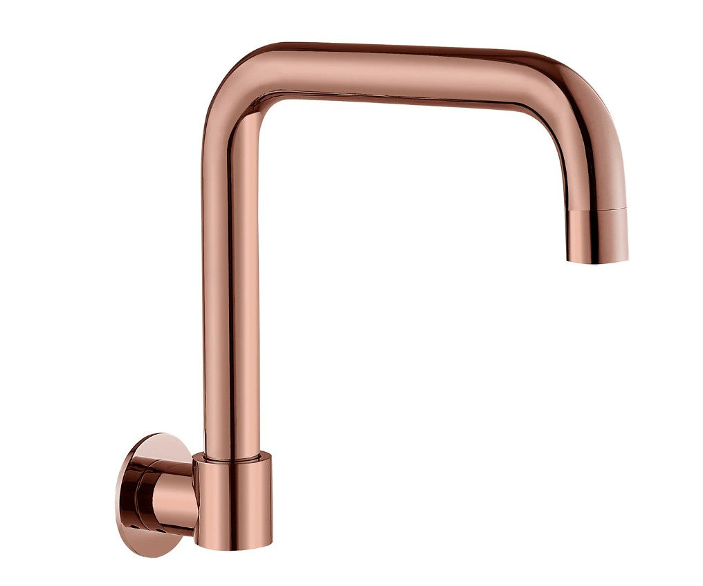 HELLYCAR IDEAL Swivel Wall Bath Outlet 198mm | Chrome, Brushed Nickel, Brushed Gold, Brushed Gun Metal, Matte Black, Rose Gold