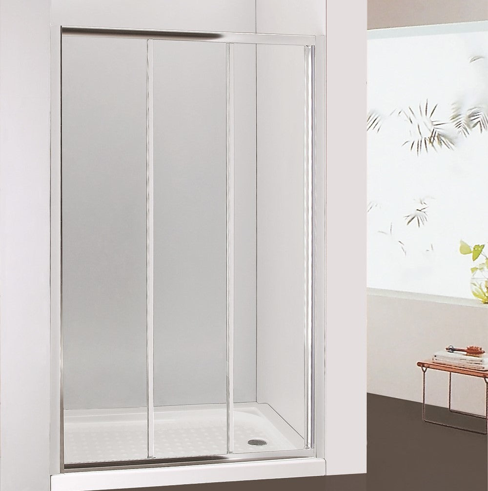 ABS 760–1200×1900mm Semi-Frameless Wall-to-Wall Sliding Doors Shower Screen