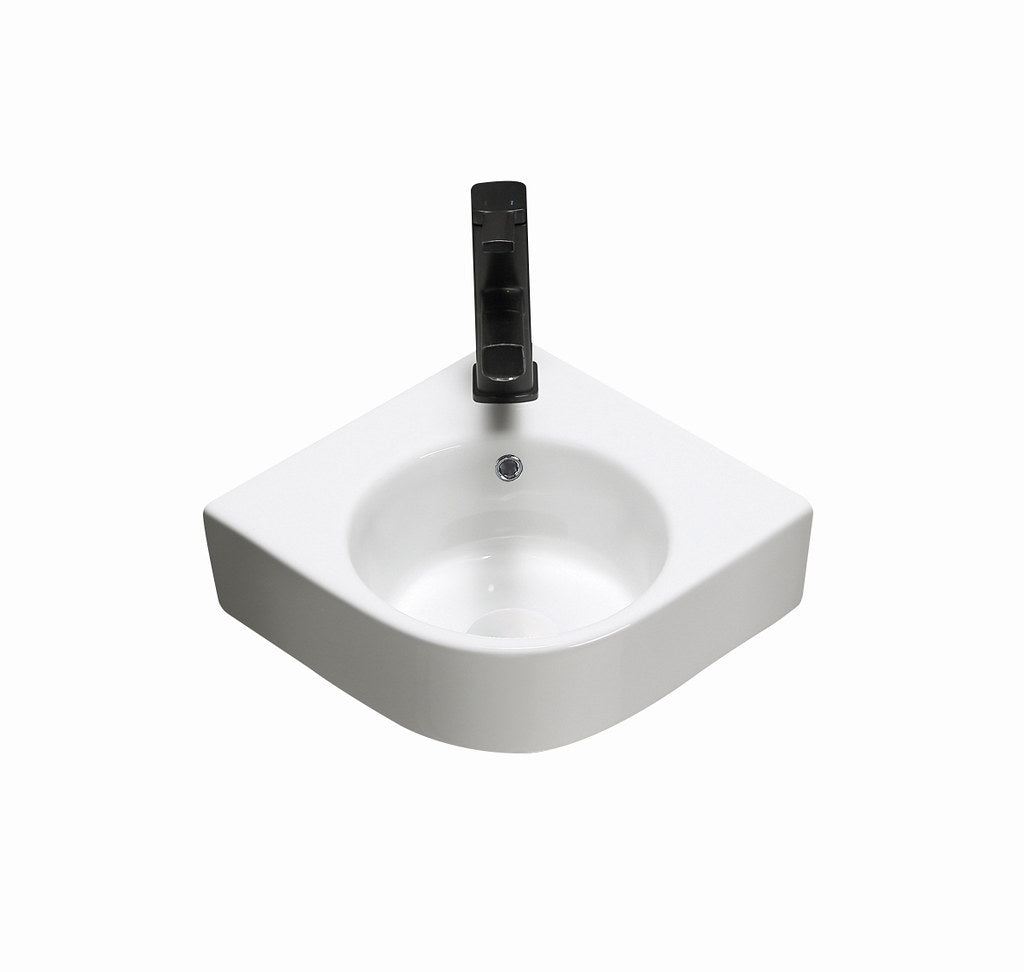 Infinity Gloss White Wall Hung Ceramic Above Counter Basin 440*385*155mm