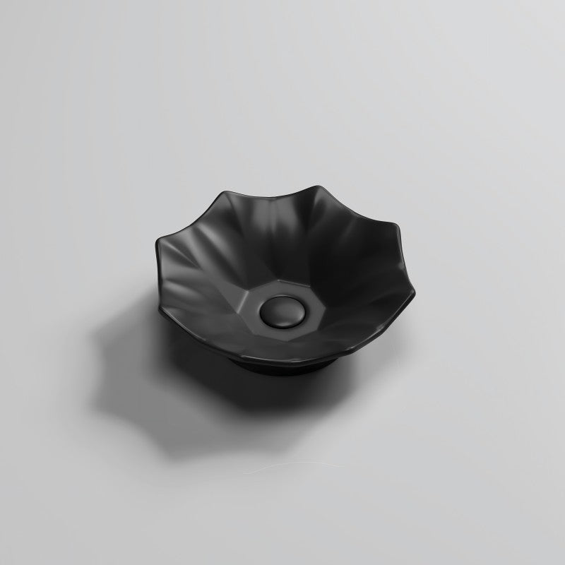 Infinity Gloss White/Matt White/Matt Black Ceramic Above Counter Basin 410*410*120mm