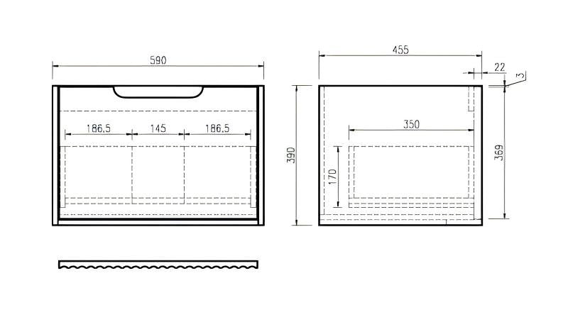 Mercio RHEA Natural Oak Fluted Wall Hung Vanity | 600–1500mm | Elegant Storage in Minimalist Design