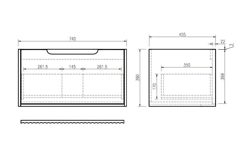 Mercio RHEA Natural Oak Fluted Wall Hung Vanity | 600–1500mm | Elegant Storage in Minimalist Design
