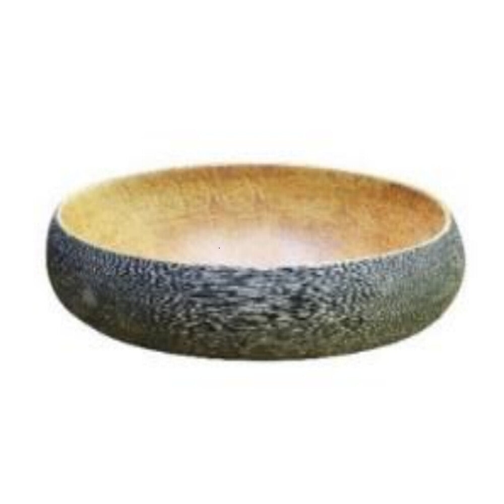 Infinity Pumpkin and Green Exterior Porcelain Oval Above Counter Art Basin 470*320*140mm