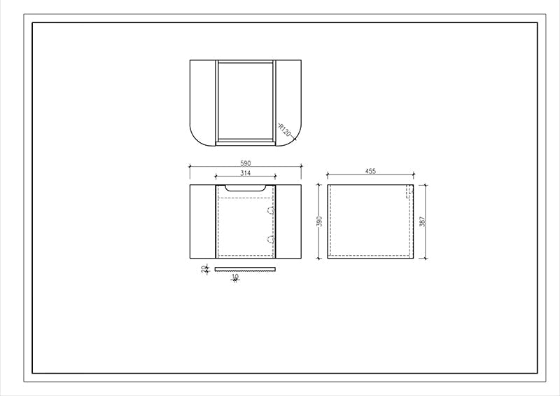 MERCIO Rome Bur Oak Fluted Wall-Hung Vanity 600-1500mm
