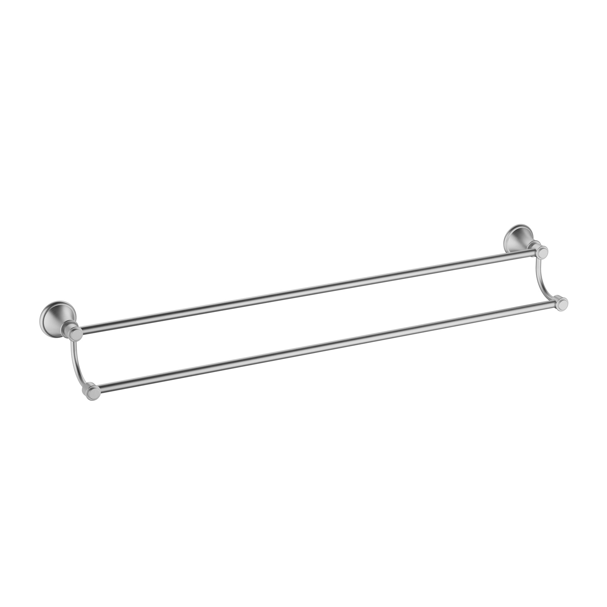 IKON CLASICO Double Towel Rail 800mm | Chrome, Brushed Nickel, Matte Black, Brushed Gold