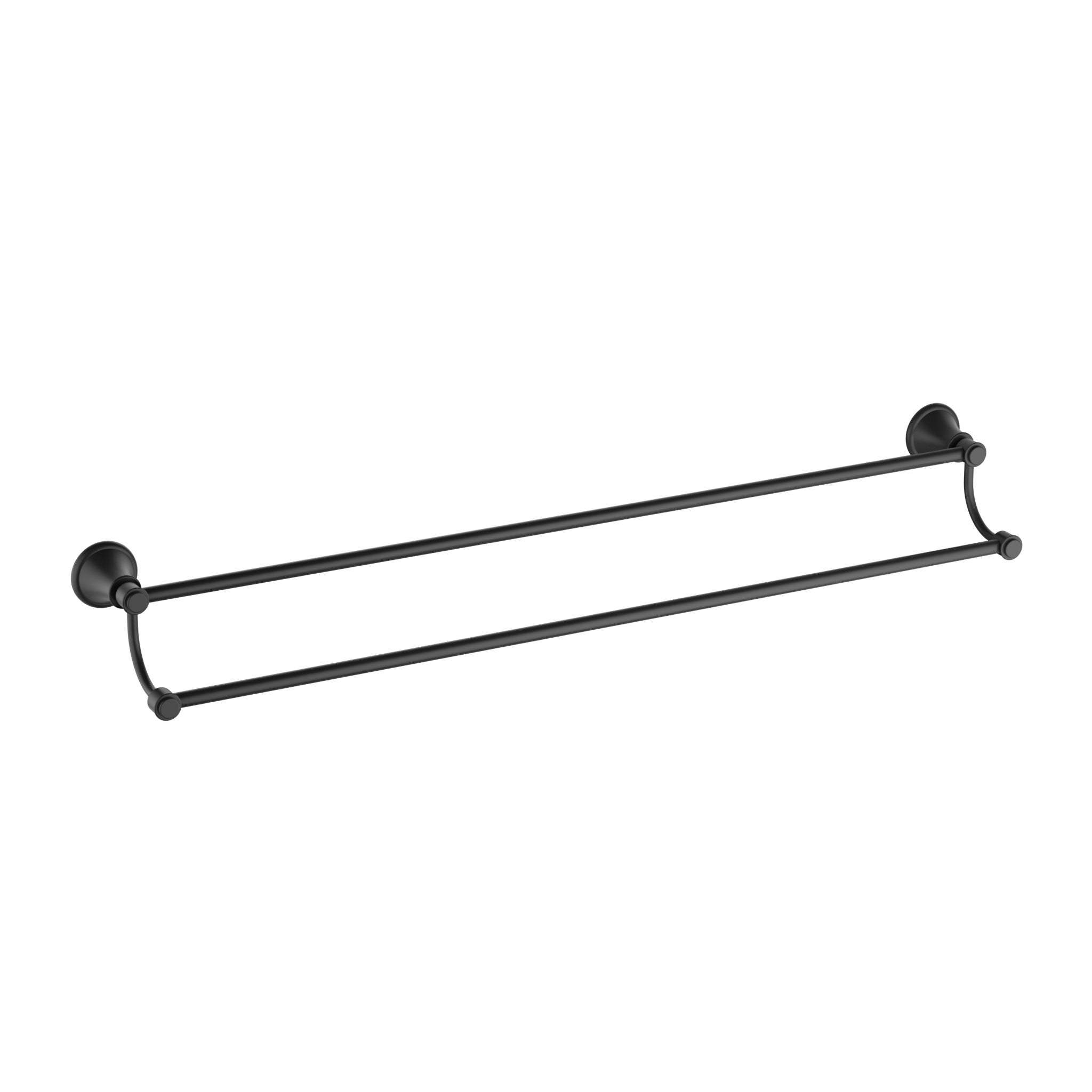 IKON CLASICO Double Towel Rail 800mm | Chrome, Brushed Nickel, Matte Black, Brushed Gold