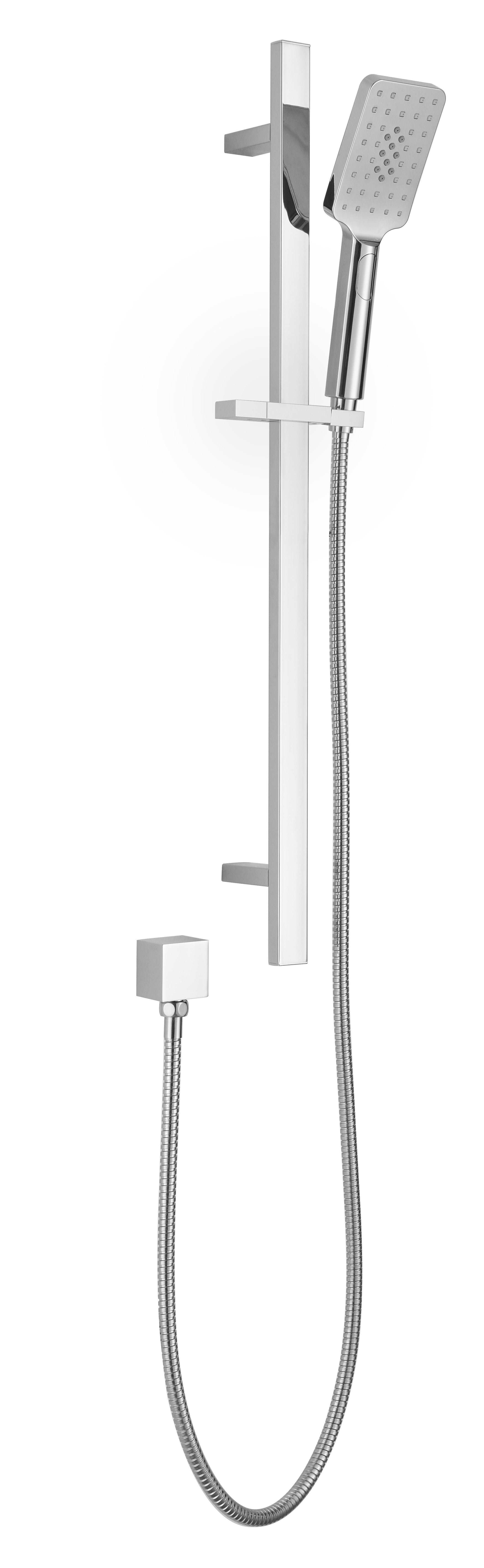 ACL Eden Square Sliding Rail Shower | Chrome, Brushed Nickel, Gun Metal, Matt Black, Brushed Gold