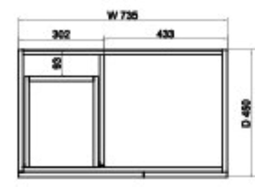 ABS MIAMI Freestanding Vanity with Legs – Matt White Shaker | 600–1500mm