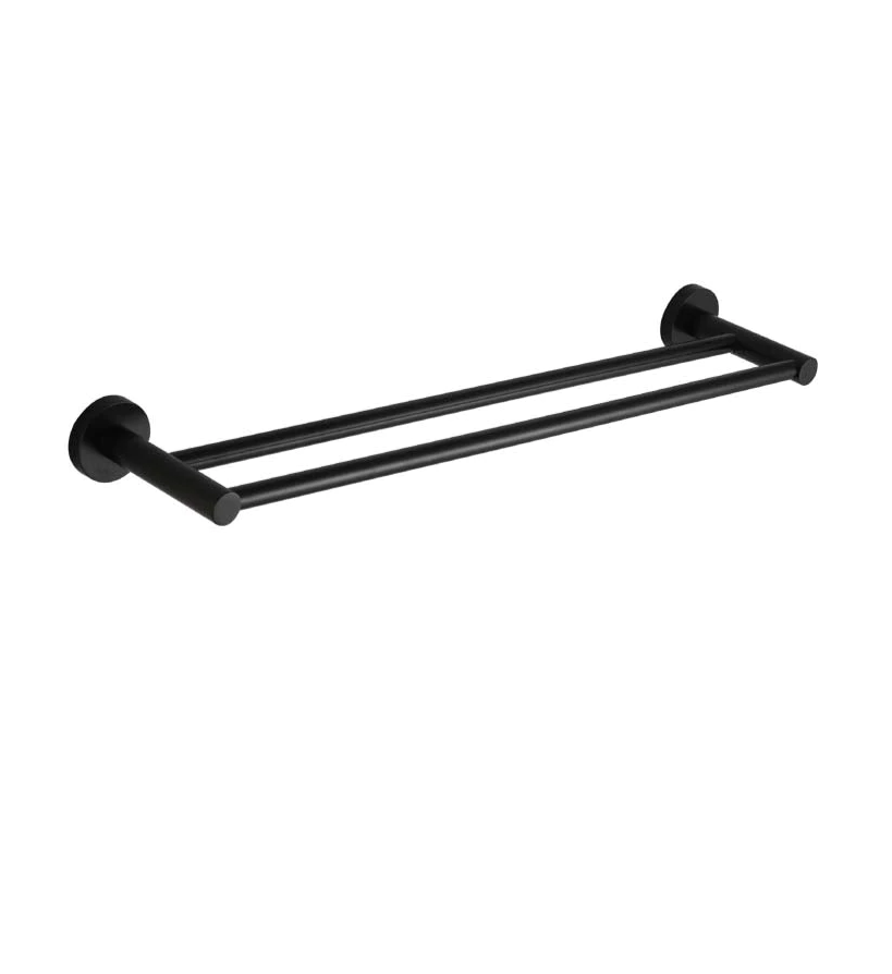 HELLYCAR IDEAL Double Towel Rail 900mm Brushed Gold, Brushed Nickel, Chrome, Matte Black, Brushed Gun Metal, Rose Gold