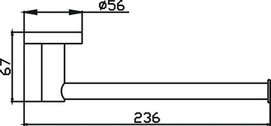 HELLYCAR IDEAL Hand Towel Rail 230mm | Chrome, Brushed Nickel, Brushed Gold, Matte Black, Brushed Gun Metal, Rose Gold