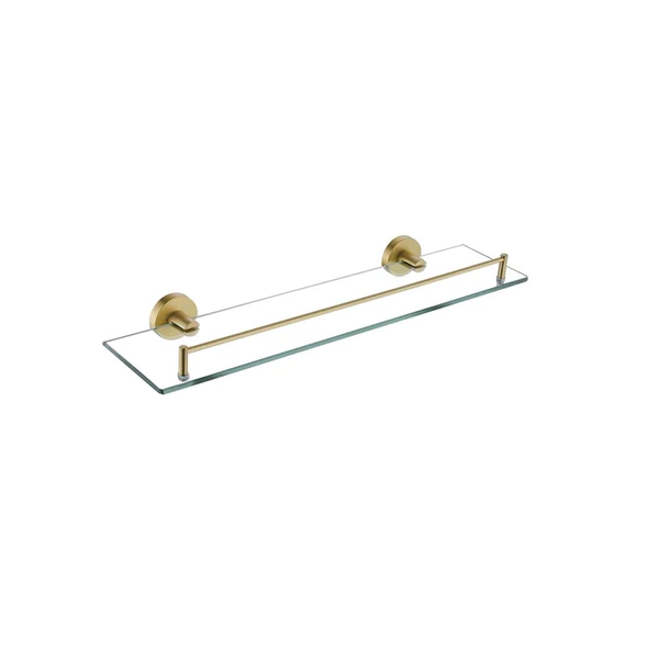 HELLYCAR IDEAL Glass Shelf 520mm | Chrome, Brushed Nickel, Brushed Gold, Matte Black, Brushed Gun Metal, Rose Gold