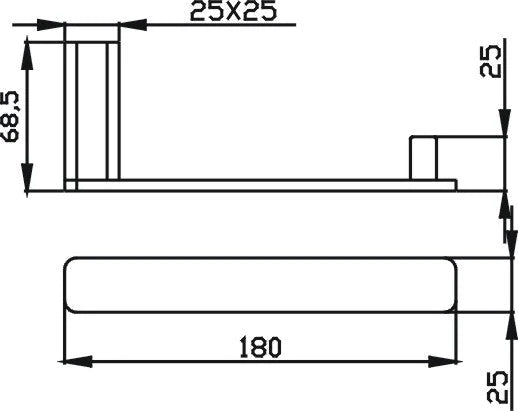 HELLYCAR ELEGANT Toilet Roll Holder | Chrome, Matte Black