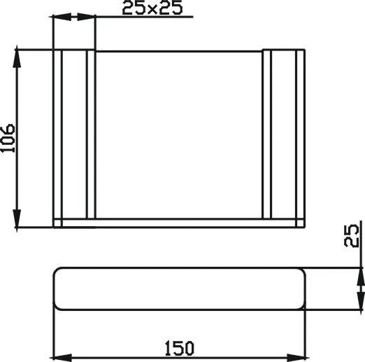 HELLYCAR ELEGANT Soap Dish | Chrome, Matte Black