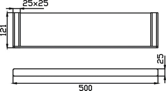 HELLYCAR ELEGANT Shelf | Chrome, Matte Black