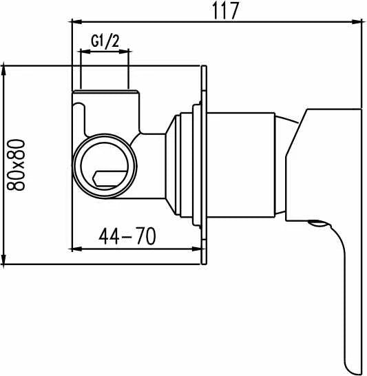 Hellycar TAPART BATEAU Wall Mixer | Chrome, Brushed Gold, Brushed Nickel, Brushed Gun Metal