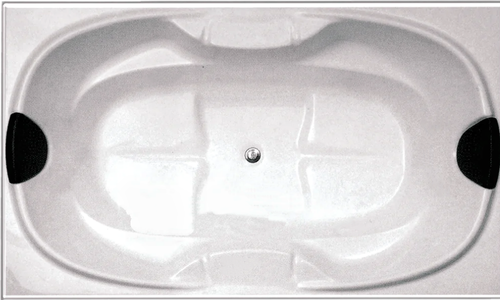 BROADWAY BARGELLO PETITE BUILT-IN Gloss White Acrylic BATHTUB 1800MM