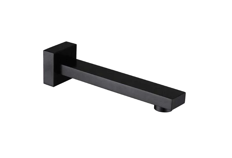 Hellycar Tony Rectangle Bath Outlet 200mm | Chrome, Matt Black
