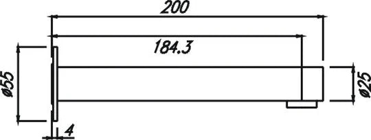 Hellycar IDEAL Bath Outlet | Chrome, Brushed Nickel, Brushed Gold, Matt Black, Brushed Gun Metal, Rose Gold | 200mm