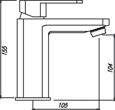 Hellycar ELEGANT Swivel Basin Mixer | Matt Black, Chrome