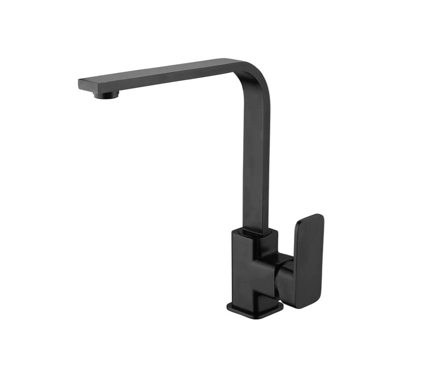 Hellycar Elegant Rectangle Swivel Sink Mixer | Chrome, Black