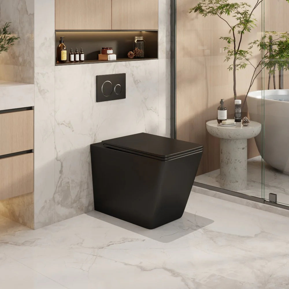 Mercio Enox99 Rimless Flush Gloss White Wall-Faced Floor Pan