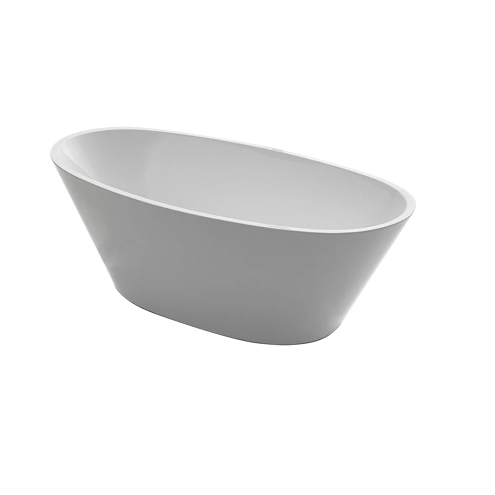 BROADWAY FS27 FREESTANDING BATH – GLOSS WHITE ACRYLIC 1720x 780x 600mm