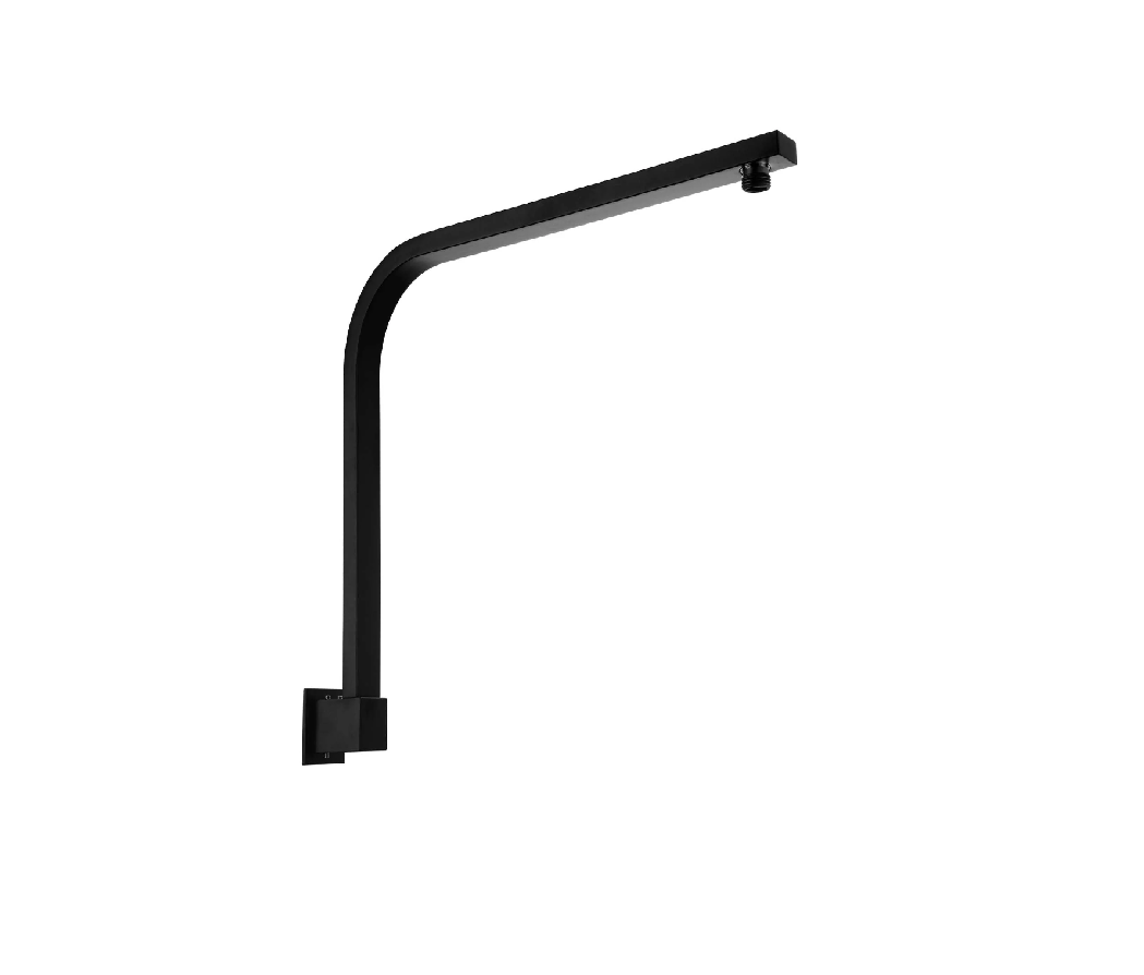 HELLYCAR ERIC Square Shower Arm 432mm | Chrome, Matt Black