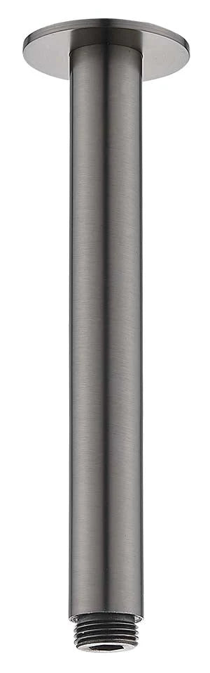 Brushed gunmetal ceiling shower arm, modern bathroom accessory from Secasa Home