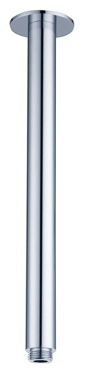 HELLYCAR CHRIS Round Ceiling Shower Arm 100mm- 400mm| Chrome, Brushed Nickel, Matte Black, Rose Gold, Brushed Gun Metal, Brushed Gold