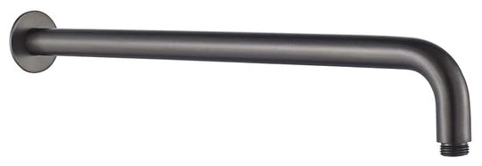 HELLYCAR CHRIS Round Wall Shower Arm 450mm | Chrome, Brushed Nickel, Matte Black, Brushed Gold, Brushed Gun Metal, Rose Gold