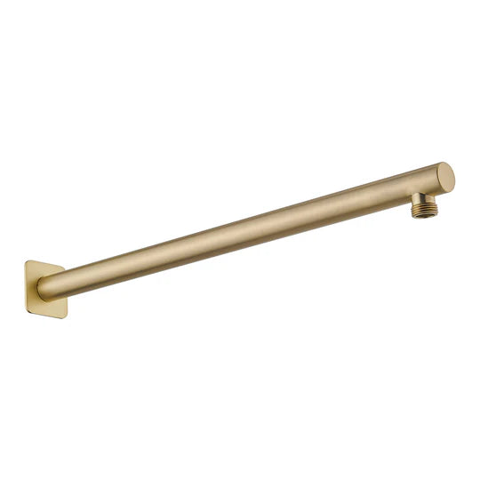 HELLYCAR LIMPID Round Wall Shower Arm 450mm | Chrome, Brushed Nickel, Matte Black, Rose Gold, Brushed Gun Metal, Brushed Gold