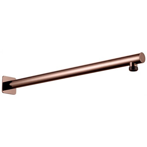 HELLYCAR LIMPID Round Wall Shower Arm 450mm | Chrome, Brushed Nickel, Matte Black, Rose Gold, Brushed Gun Metal, Brushed Gold