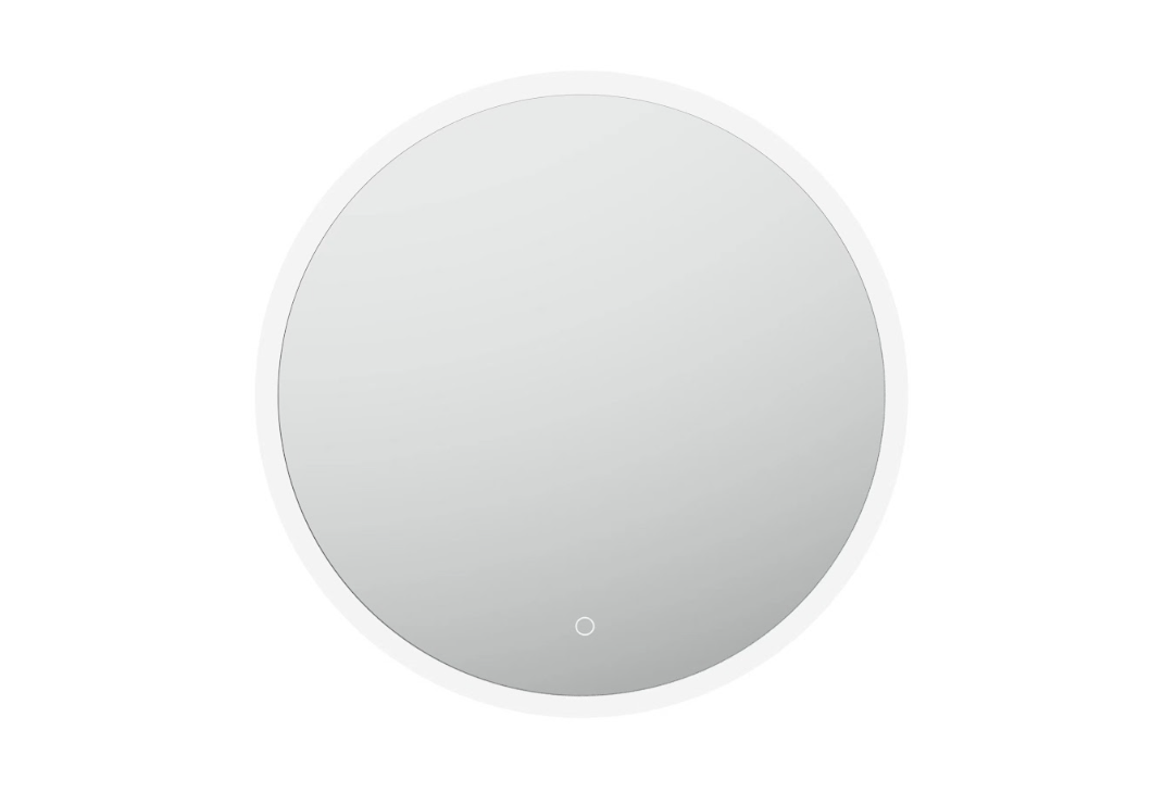 Round LED bathroom mirror with touch sensor, modern design, Secasa Home