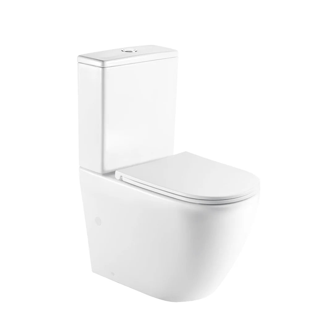 Mercio Norton Quiet Flush Back to Wall Toilet Suite – Gloss White | Matt White | Matt Black