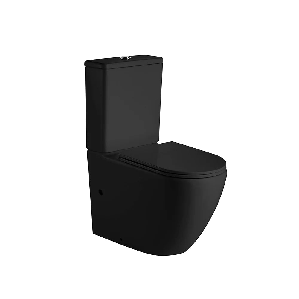 Mercio Norton Quiet Flush Back to Wall Toilet Suite – Gloss White | Matt White | Matt Black