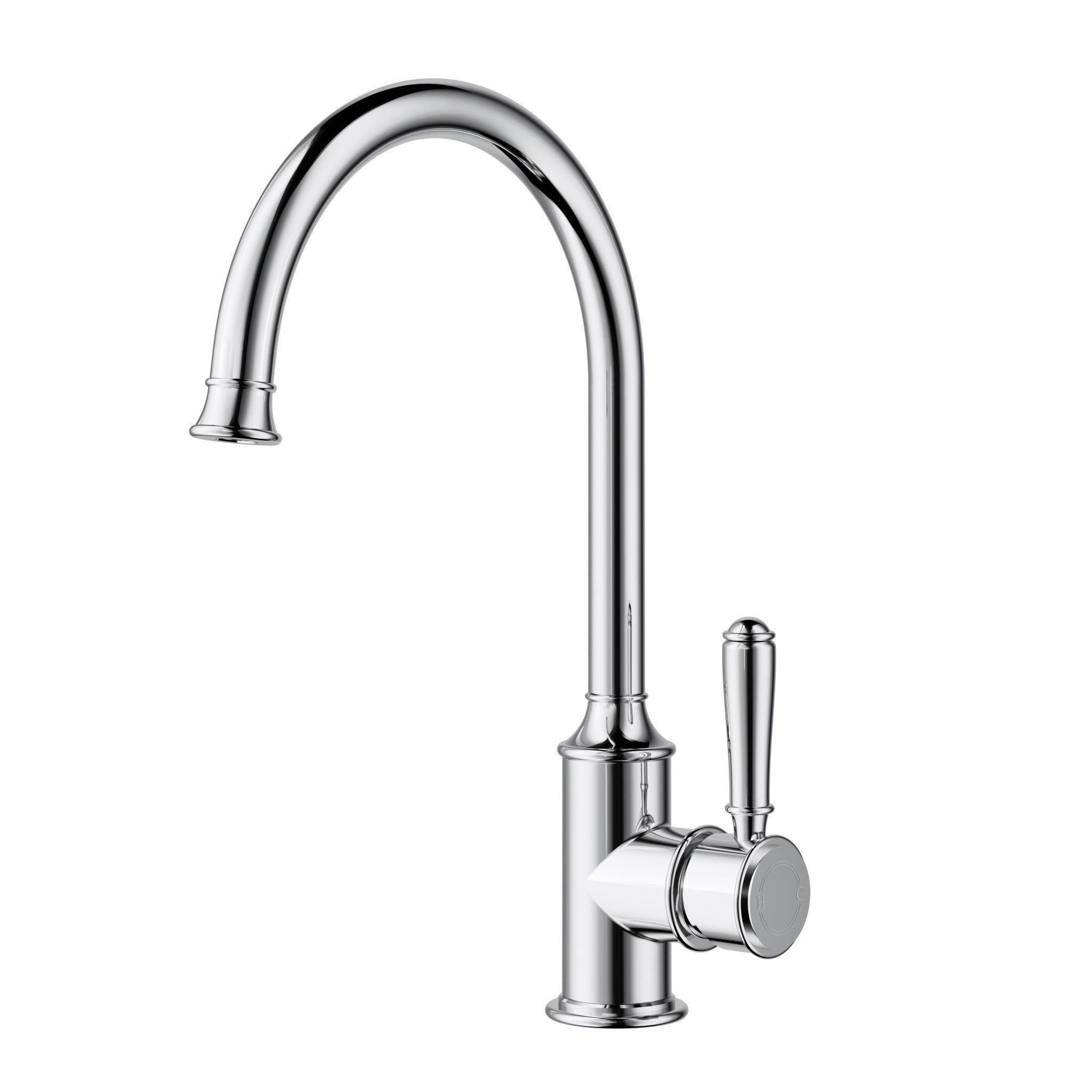 IKON CLASICO Gooseneck Sink Mixer | Chrome, Brushed Nickel, Matte Black, Brushed Gold