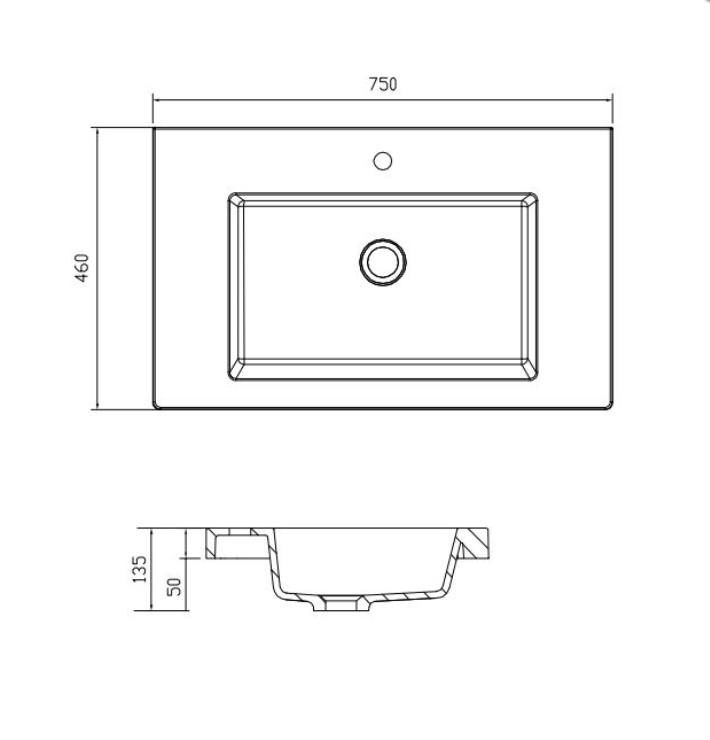 ABS MIAMI Freestanding Vanity with Legs – Matt White Shaker | 600–1500mm