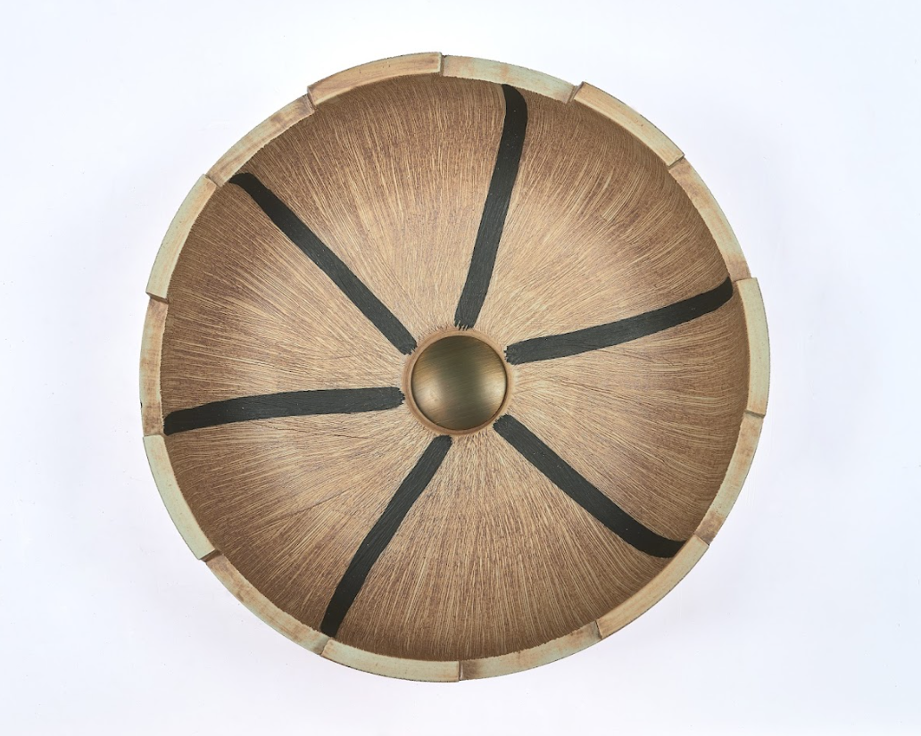 Infinity Yellow Porcelain Round Above Counter Art Basin 410*410*150mm