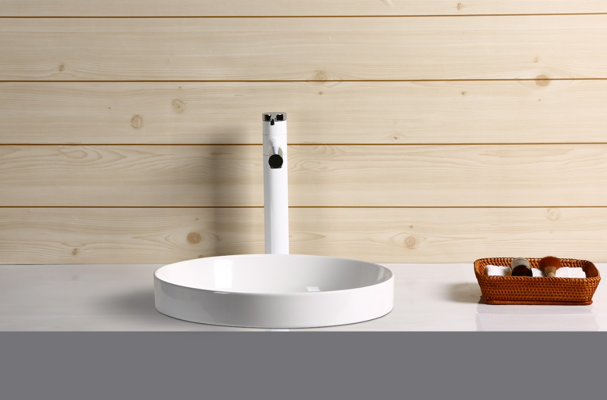 Infinity Round Gloss | Matt White Ceramic Insert | Drop In Basin 360*360*115mm