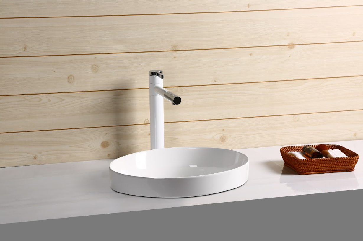 Infinity Round Gloss | Matt White Ceramic Insert | Drop In Basin 360*360*115mm