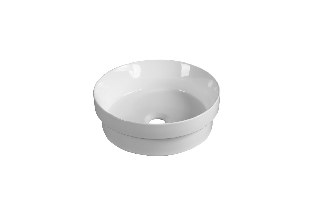 Infinity Round Gloss | Matt White Ceramic Insert | Drop In Basin 360*360*115mm