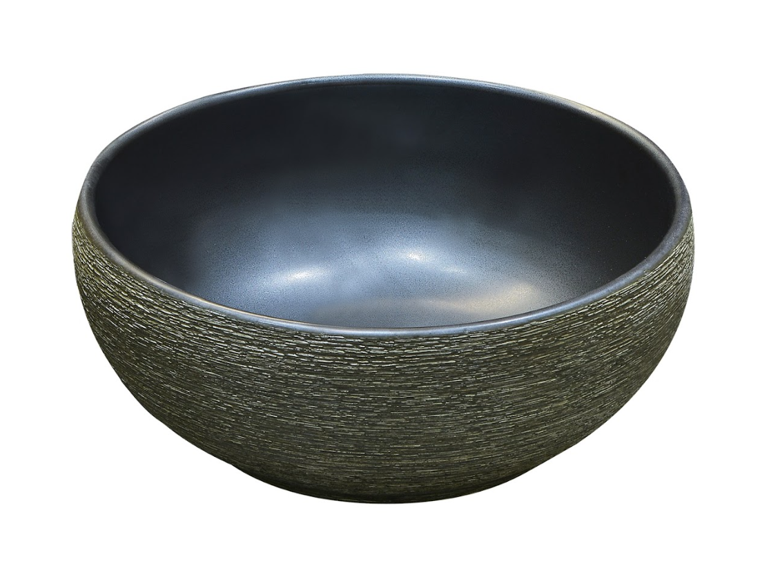 Infinity Dark Green Porcelain Round Above Counter Art Basin 340*340*140mm