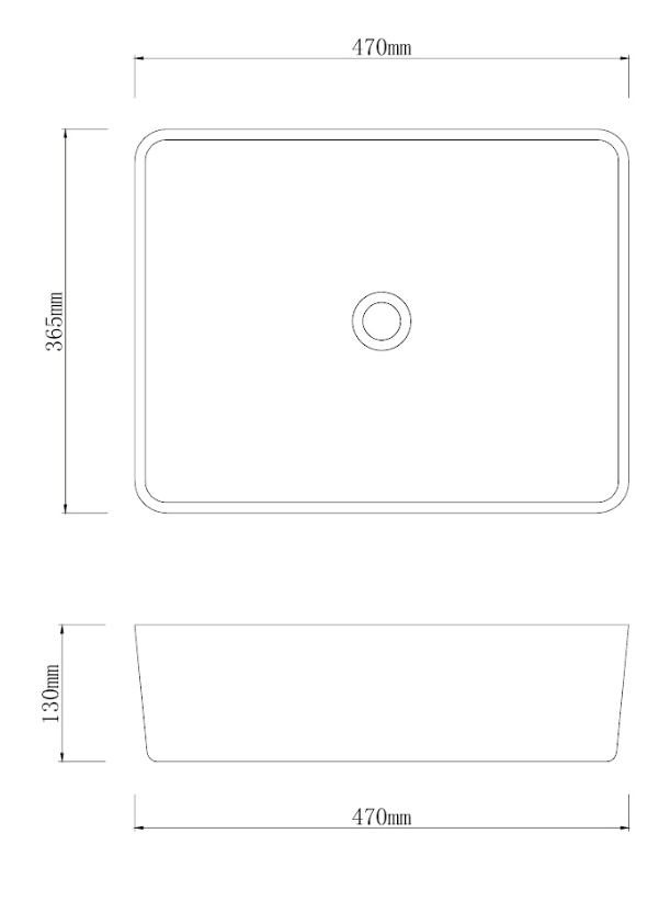 Infinity Dark Green Porcelain Rectangle Above Counter Art Basin 470*365*130mm