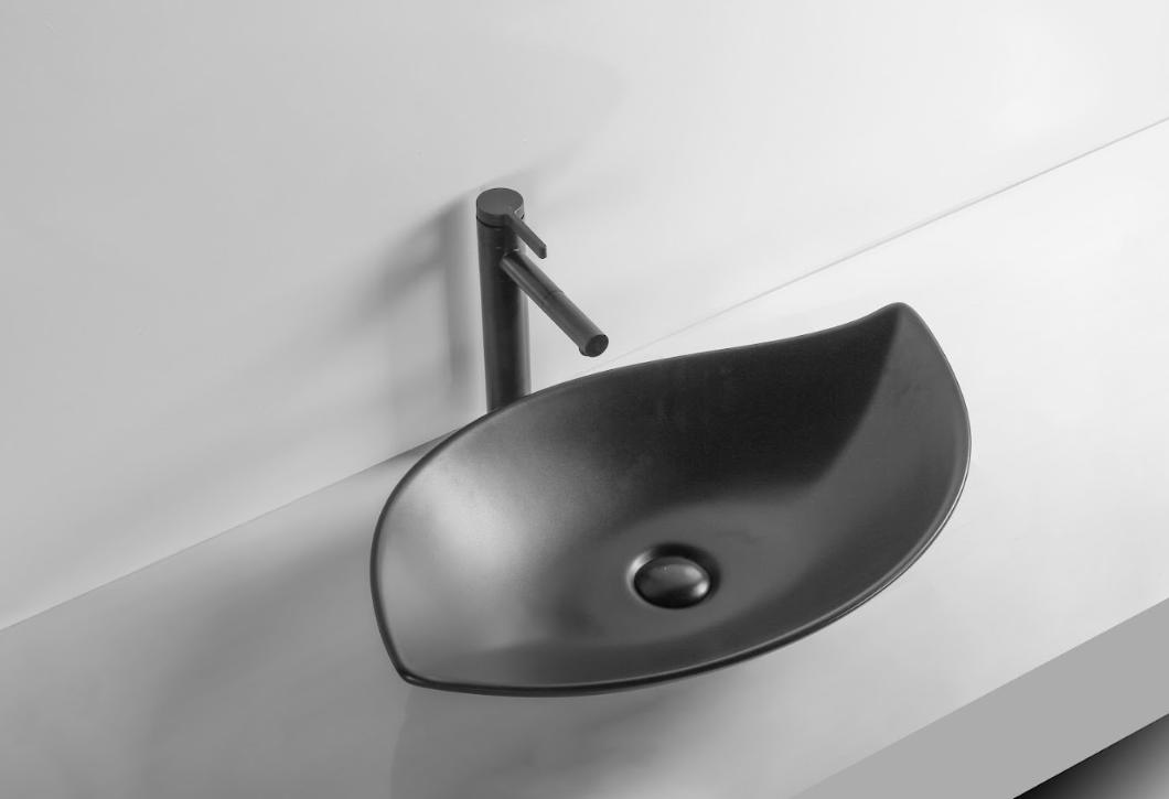 Infinity Gloss White/Matt White/Matt Black Ceramic Above Counter Basin 660*390*150mm