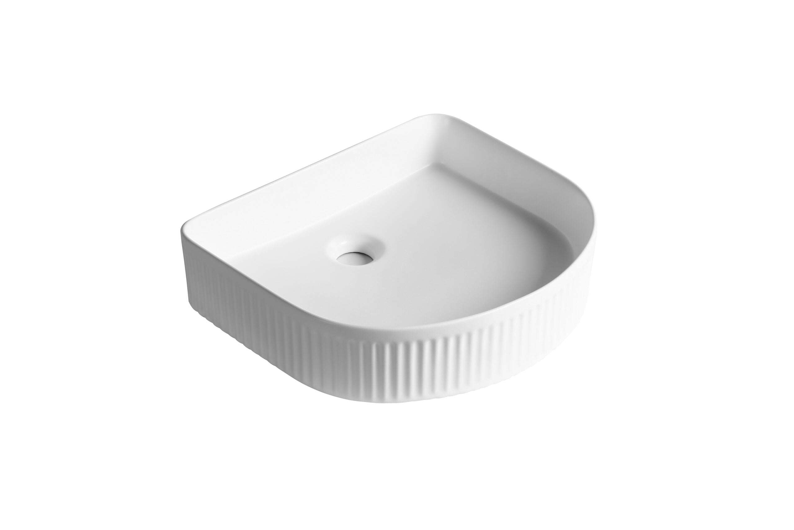 Infinity Gloss White/Matt White/Matt Black Ceramic Above Counter Basin 415*365*100mm