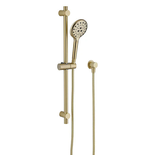 HELLYCAR Ideal Hand Shower on Rail | Chrome, Brushed Nickel, Brushed Gold, Rose Gold, Brushed Gun Metal, Matt Black