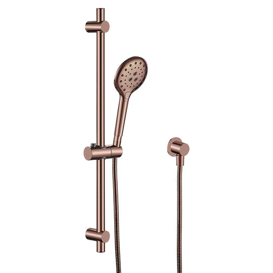 HELLYCAR Ideal Hand Shower on Rail | Chrome, Brushed Nickel, Brushed Gold, Rose Gold, Brushed Gun Metal, Matt Black